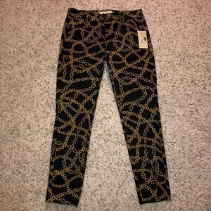 NWT Michael Kors Black and Gold Dress Pants